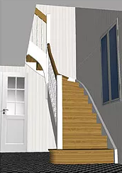 Illustration av trappans utseende