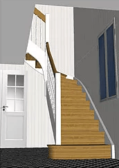 Illustration av trappans utseende