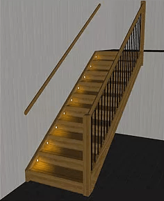 Spotlights i trappans vang